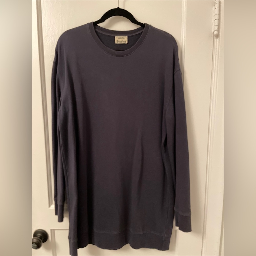 ACNE Women’s Long Line French terry Sweatshirt XXS